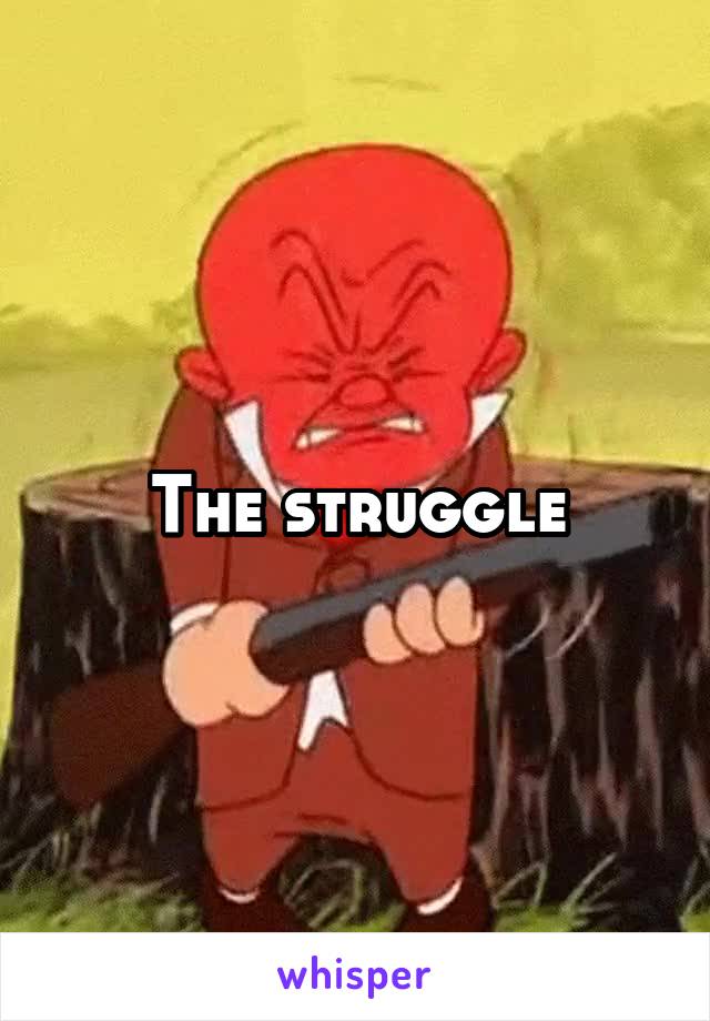 The struggle