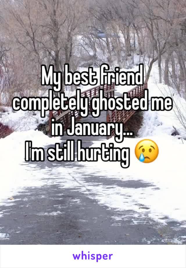 My best friend completely ghosted me in January...
I'm still hurting 😢