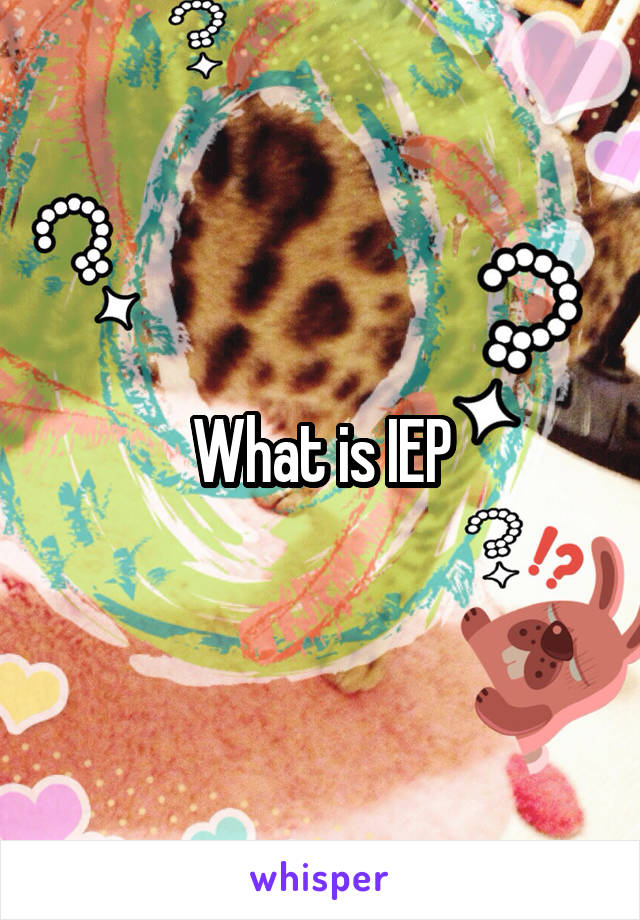 What is IEP