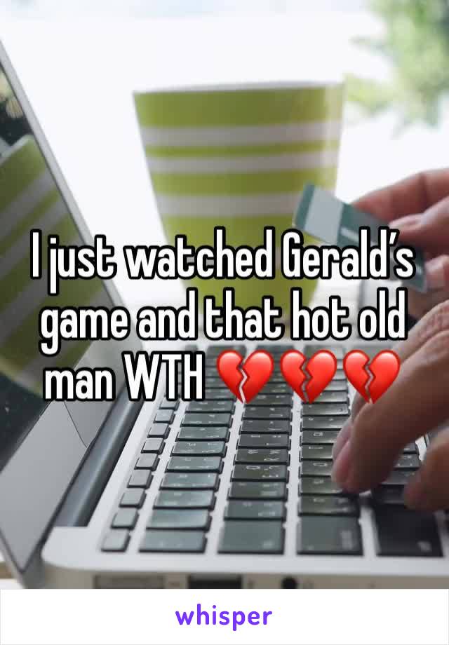 I just watched Gerald’s game and that hot old man WTH 💔💔💔 