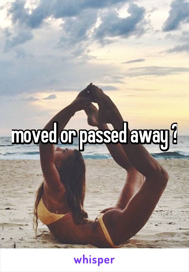 moved or passed away ?