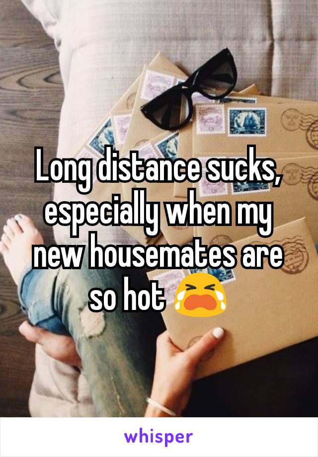 Long distance sucks, especially when my new housemates are so hot 😭