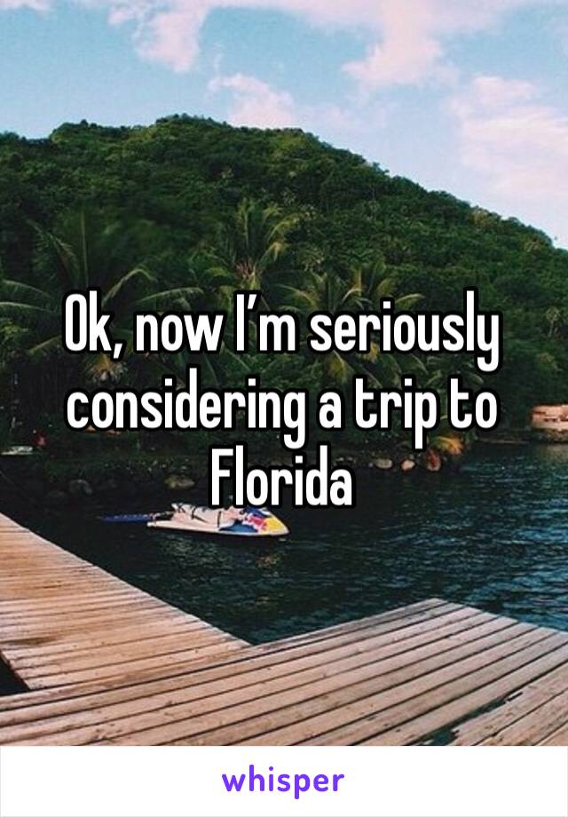 Ok, now I’m seriously considering a trip to Florida 