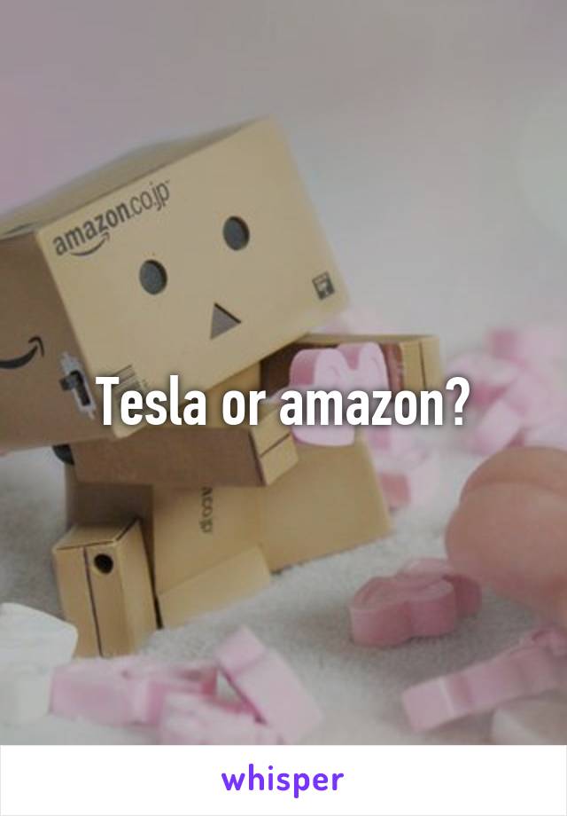 Tesla or amazon?