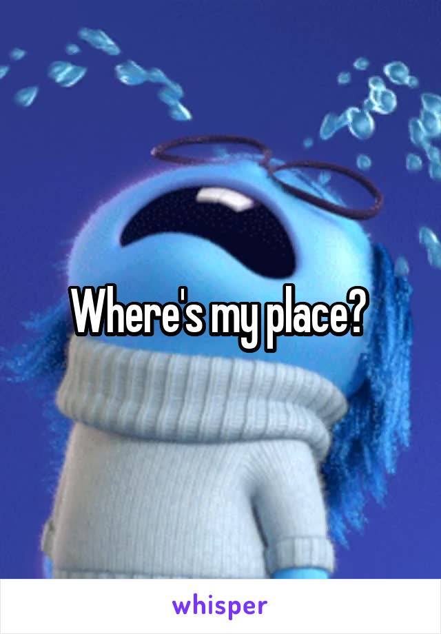 Where's my place? 