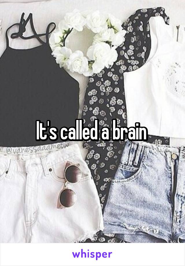It's called a brain 
