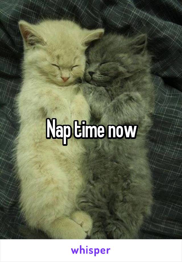 Nap time now