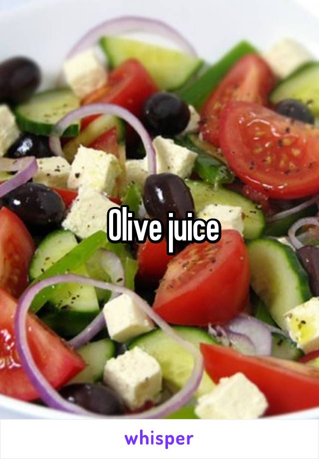  Olive juice