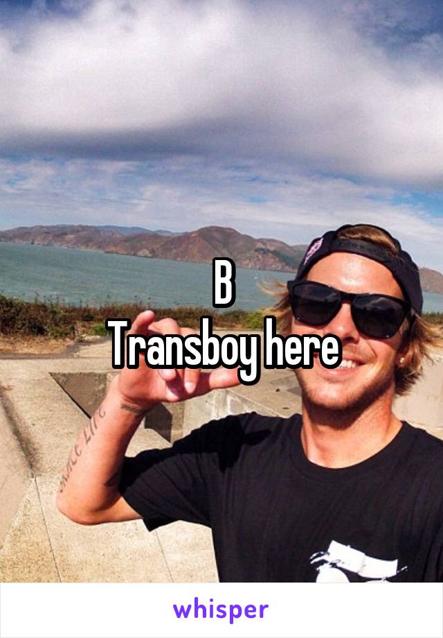 B
Transboy here