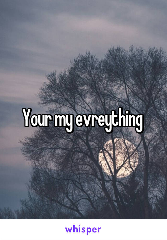 Your my evreything 