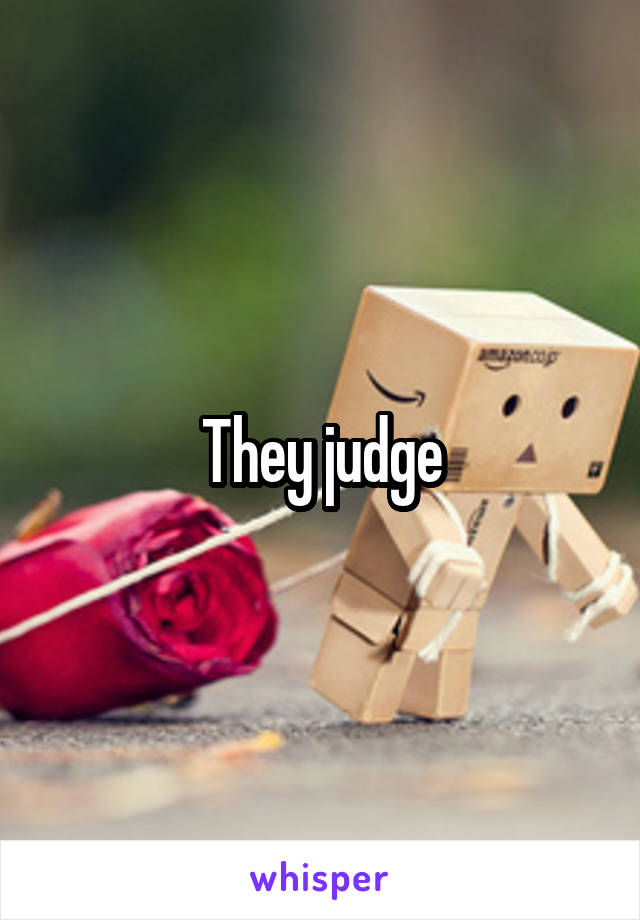 They judge