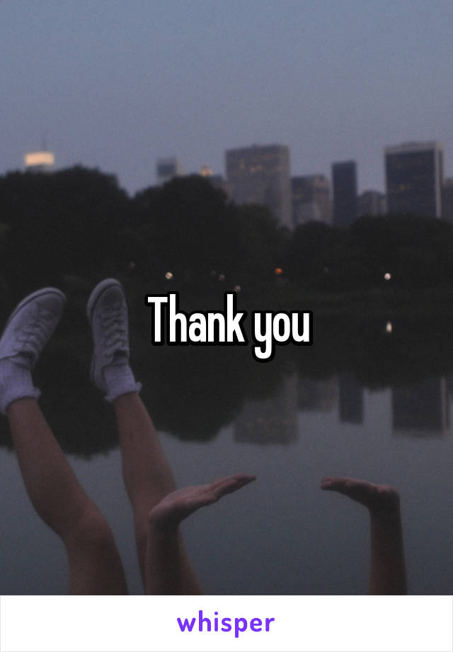 Thank you