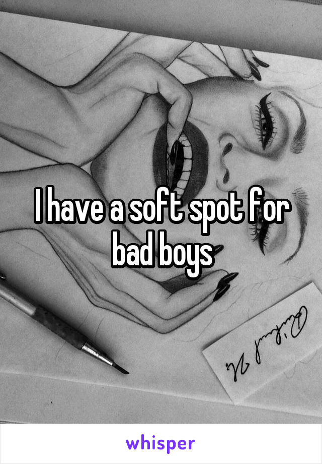 I have a soft spot for bad boys