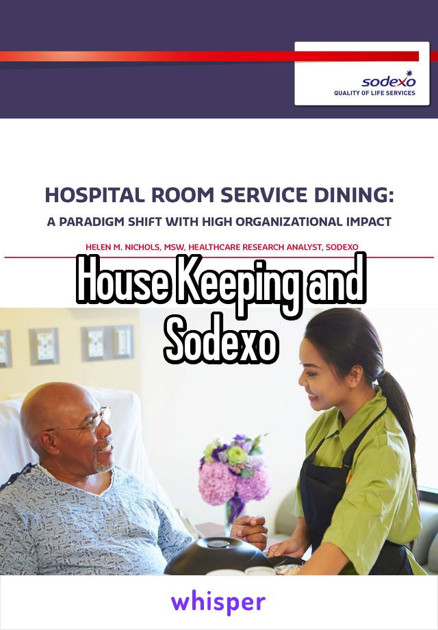 House Keeping and Sodexo