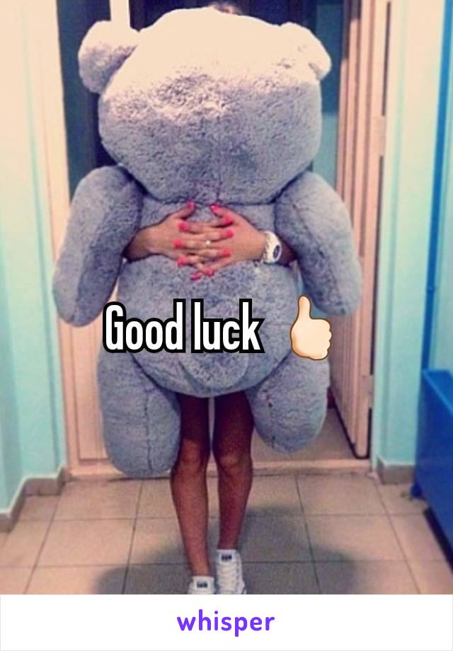 Good luck 🖒🏻
