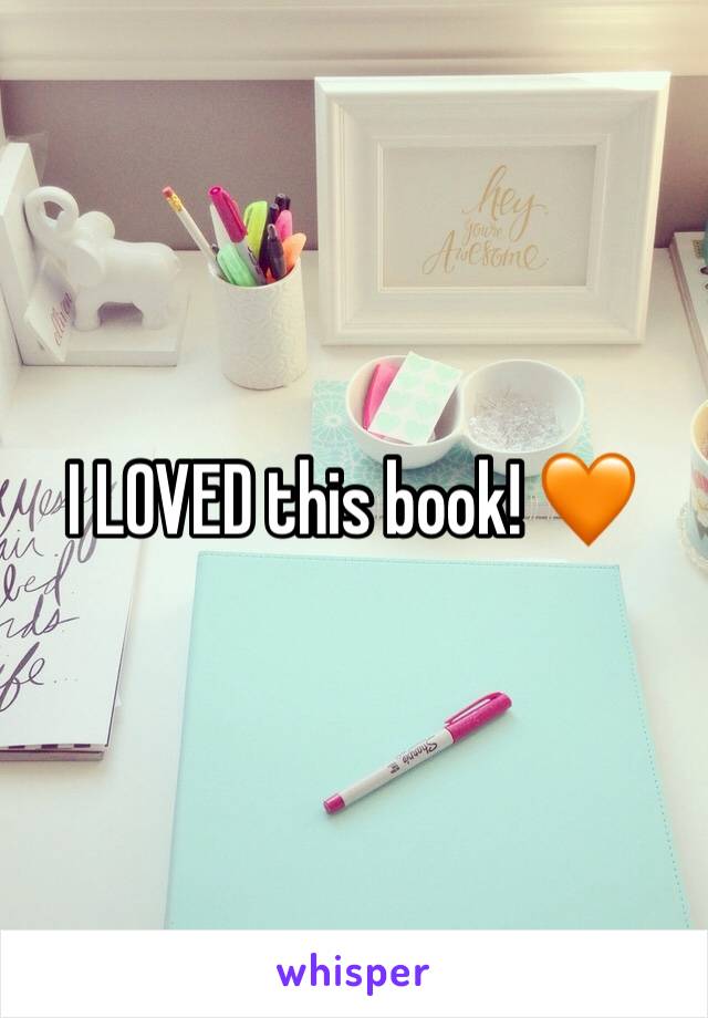 I LOVED this book! 🧡