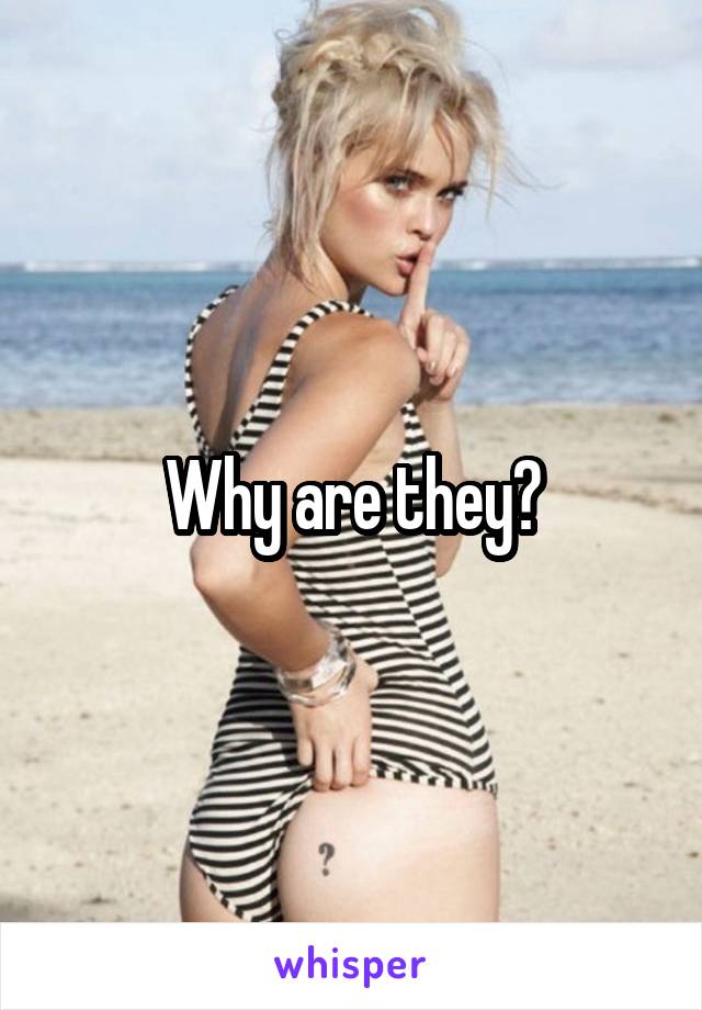 Why are they?