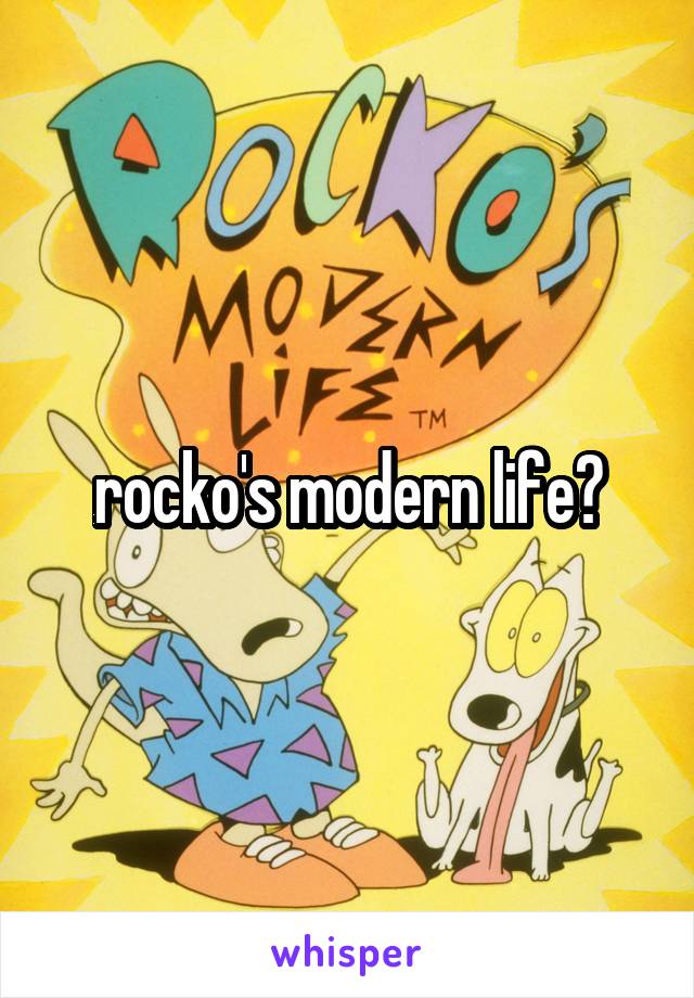 rocko's modern life?