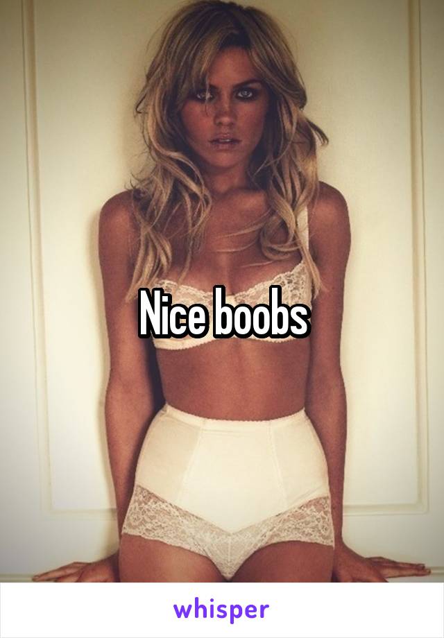 Nice boobs