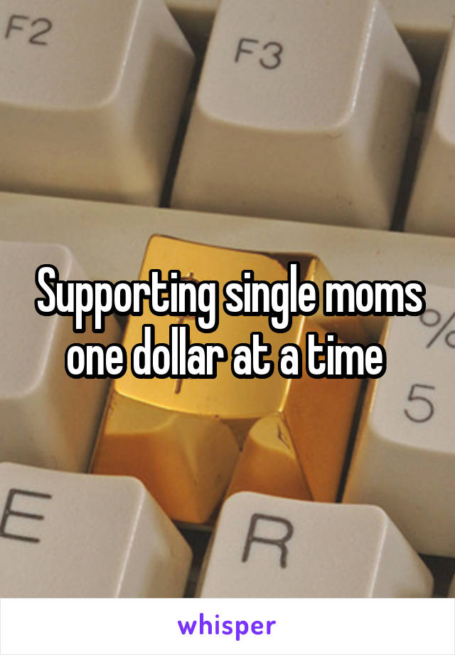 Supporting single moms one dollar at a time 