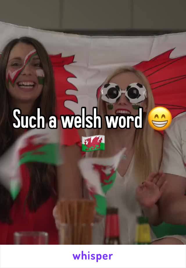 Such a welsh word 😁 🏴󠁧󠁢󠁷󠁬󠁳󠁿 