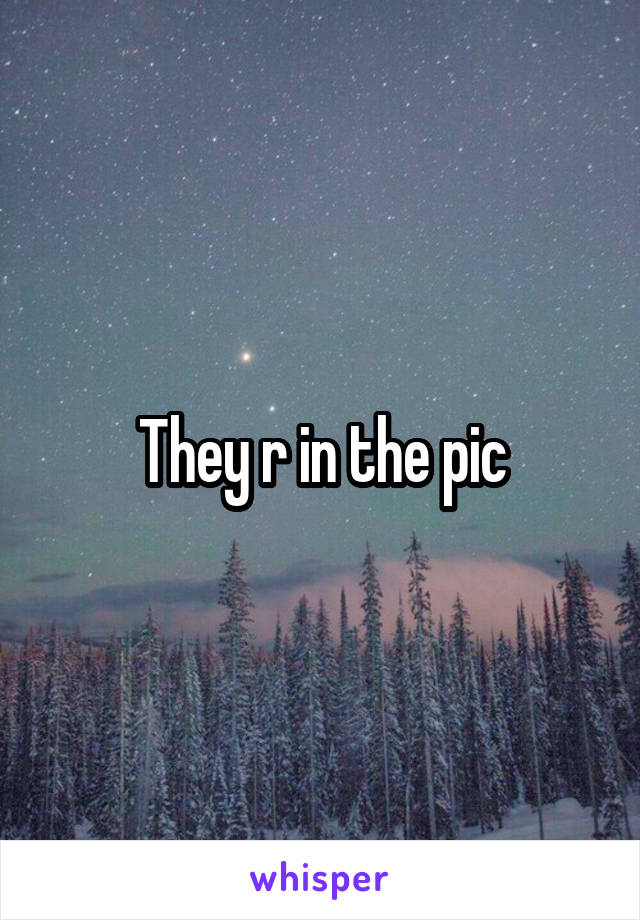 They r in the pic