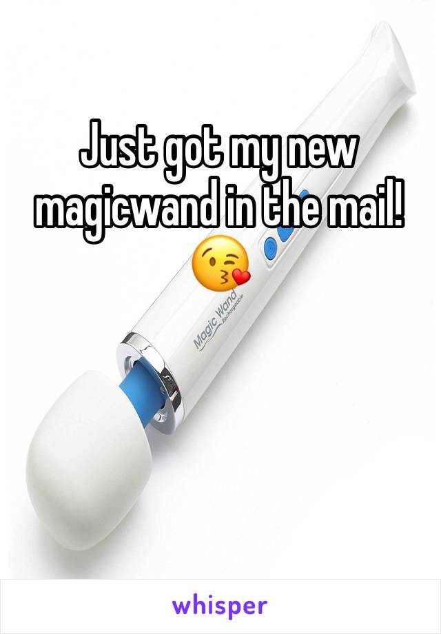 Just got my new magicwand in the mail! 😘