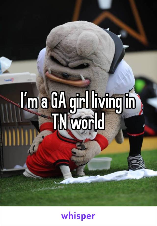 I’m a GA girl living in TN world