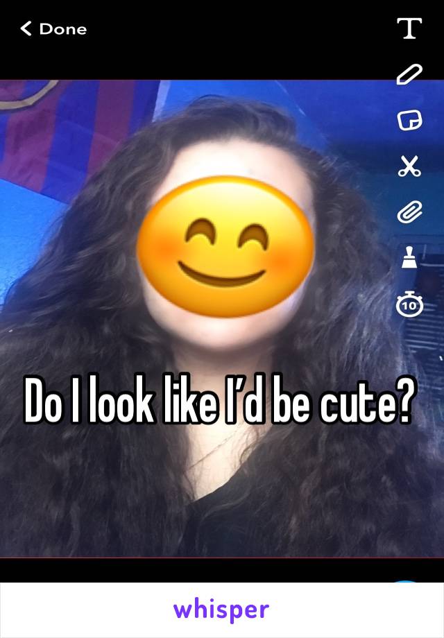 Do I look like I’d be cute?