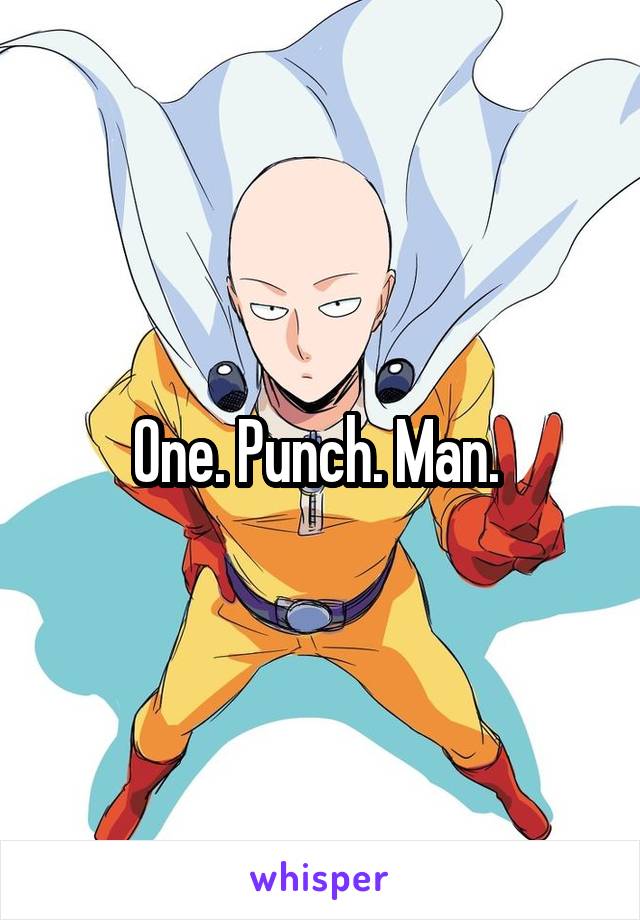 One. Punch. Man. 