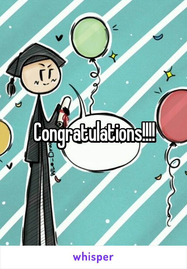 Congratulations!!!!