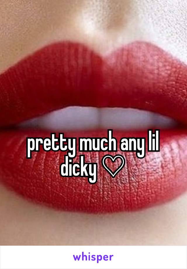 pretty much any lil dicky ♡