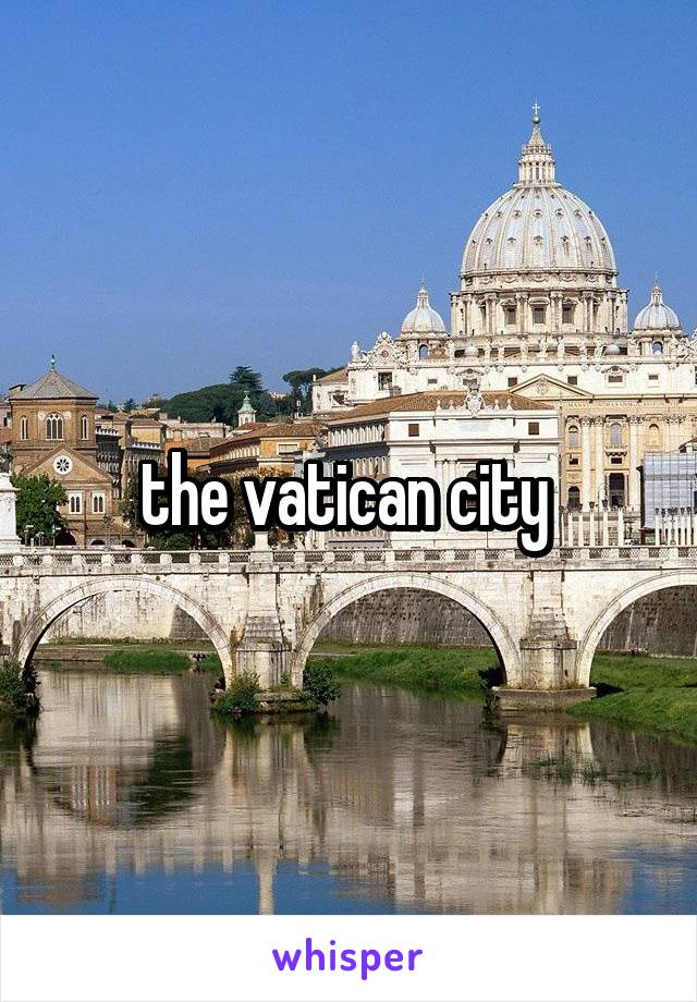 the vatican city 