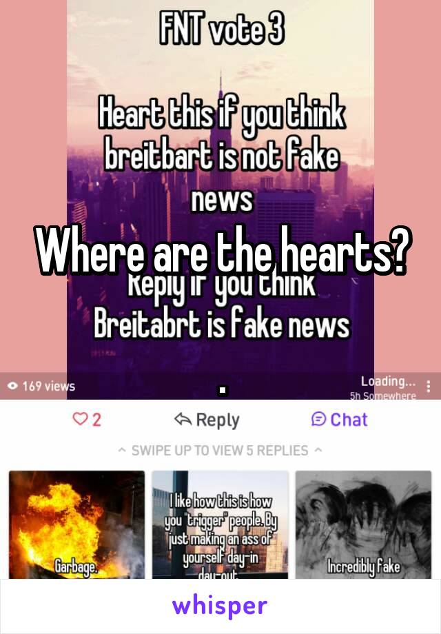 Where are the hearts?

.