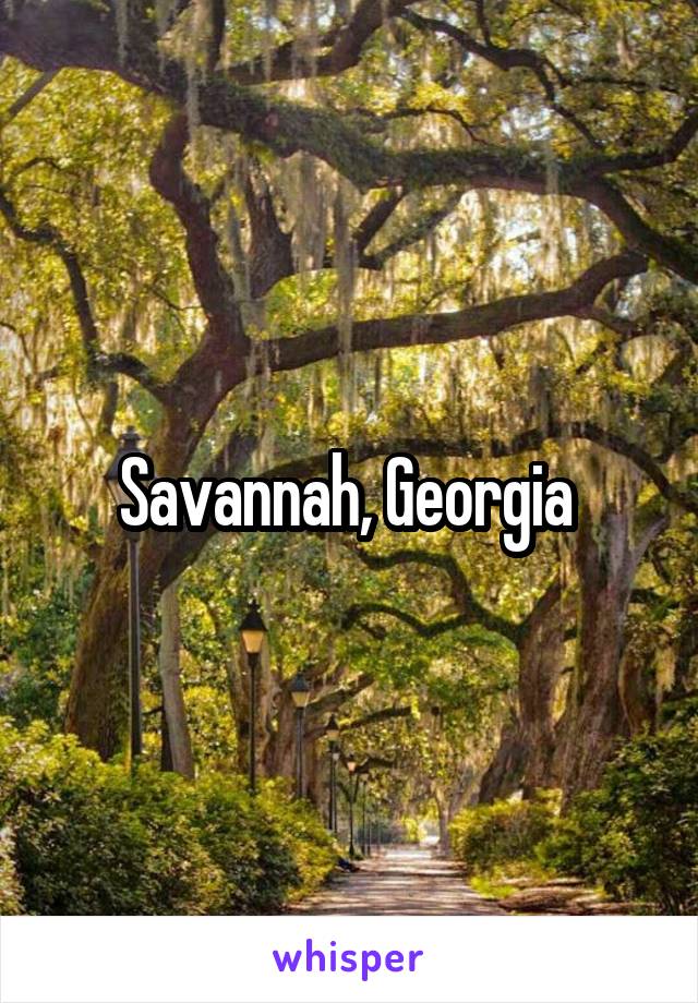 Savannah, Georgia 