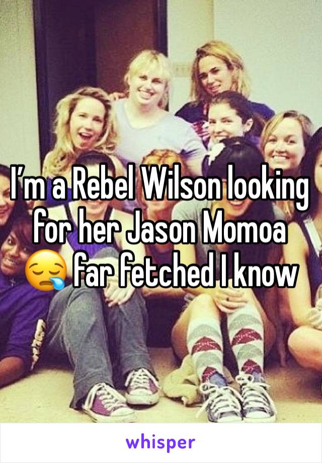 I’m a Rebel Wilson looking for her Jason Momoa 😪 far fetched I know 