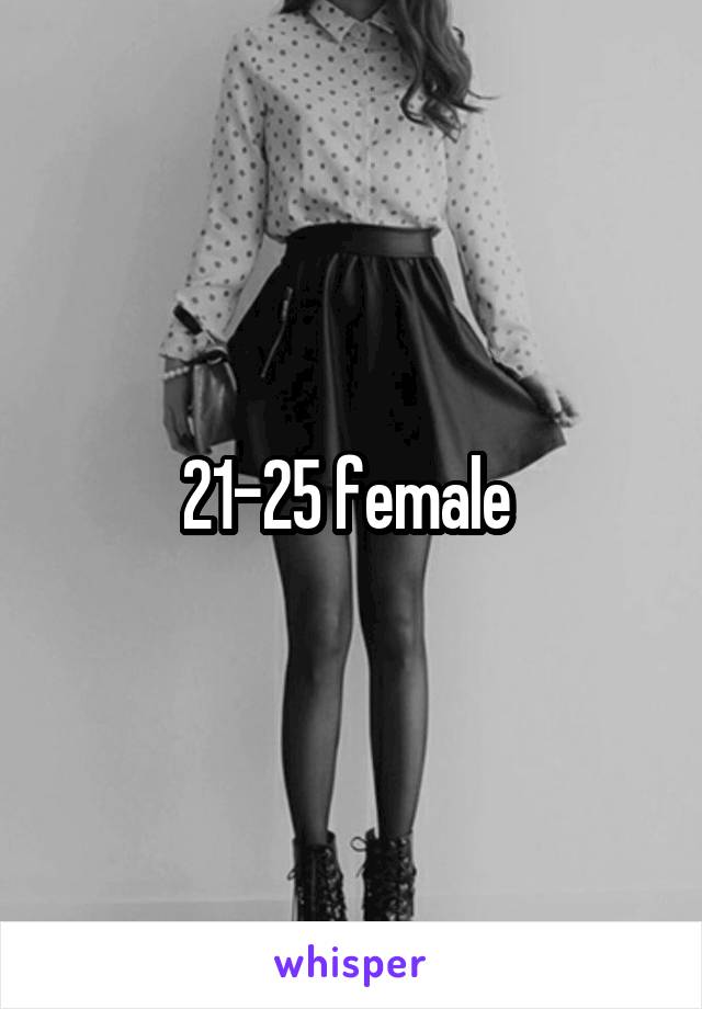 21-25 female 