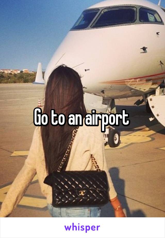 Go to an airport 