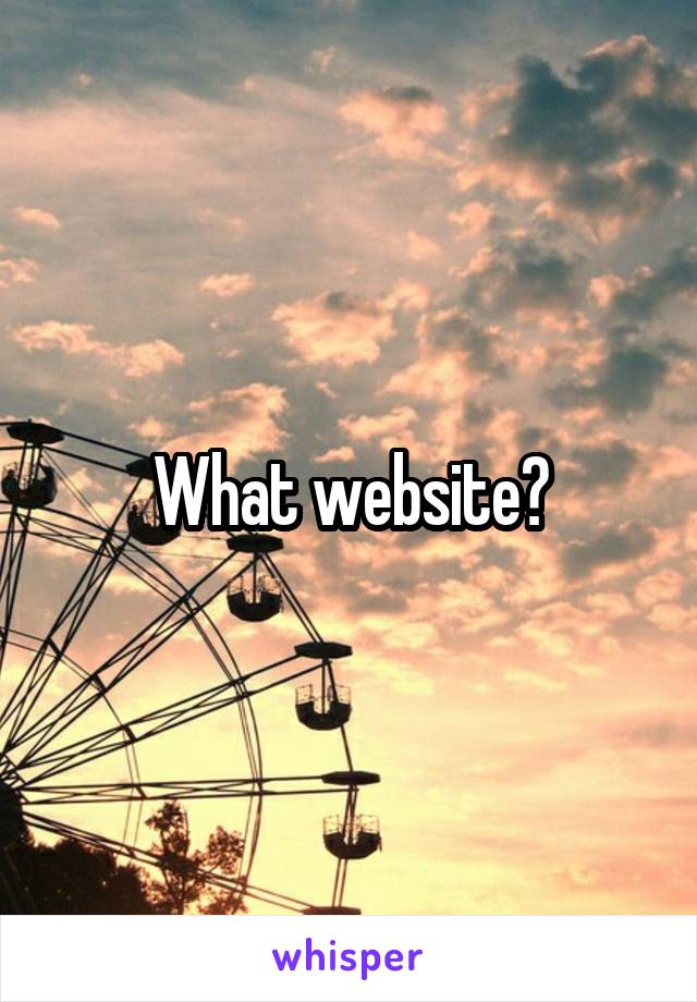 What website?