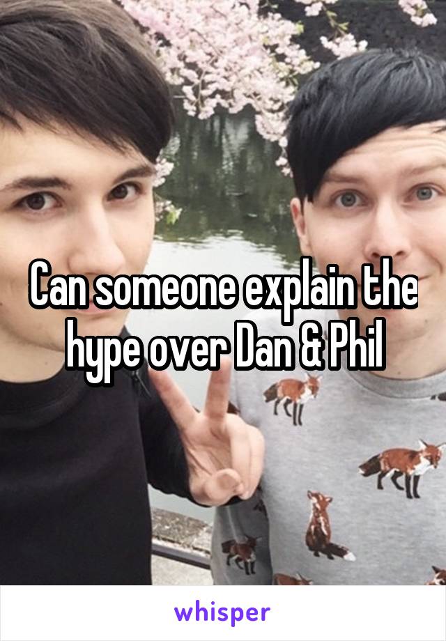 Can someone explain the hype over Dan & Phil