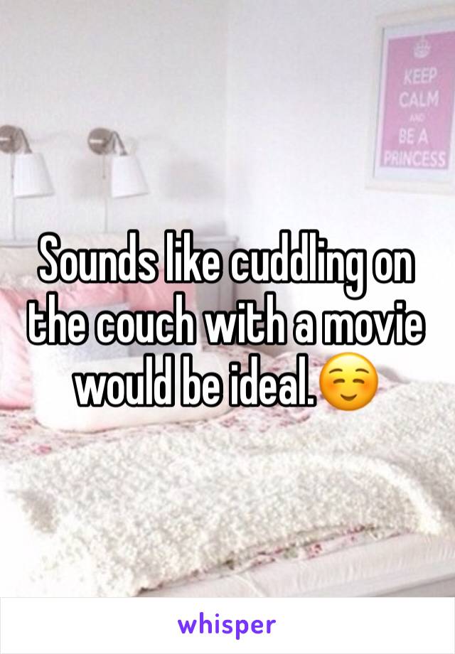 Sounds like cuddling on the couch with a movie would be ideal.☺️