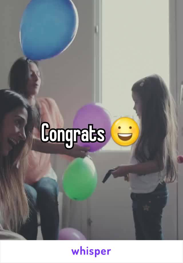 Congrats 😃