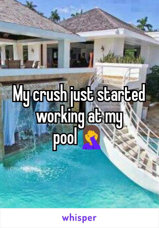 My crush just started working at my pool🤦