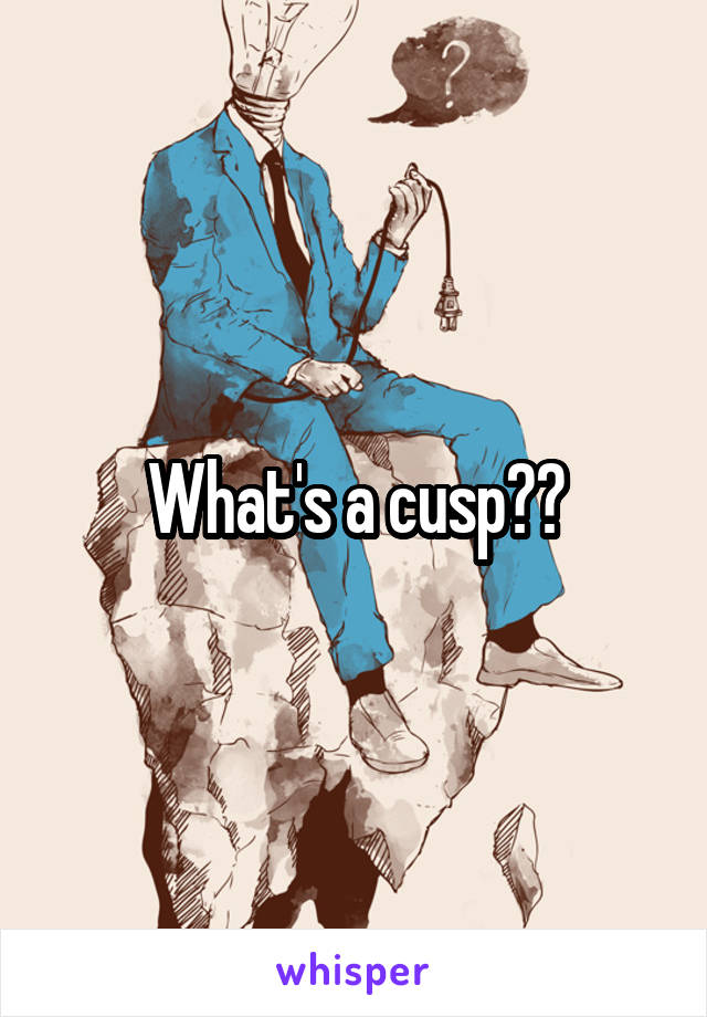 What's a cusp??