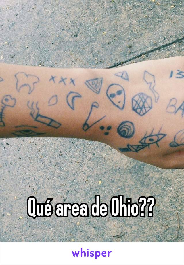 Qué area de Ohio??
