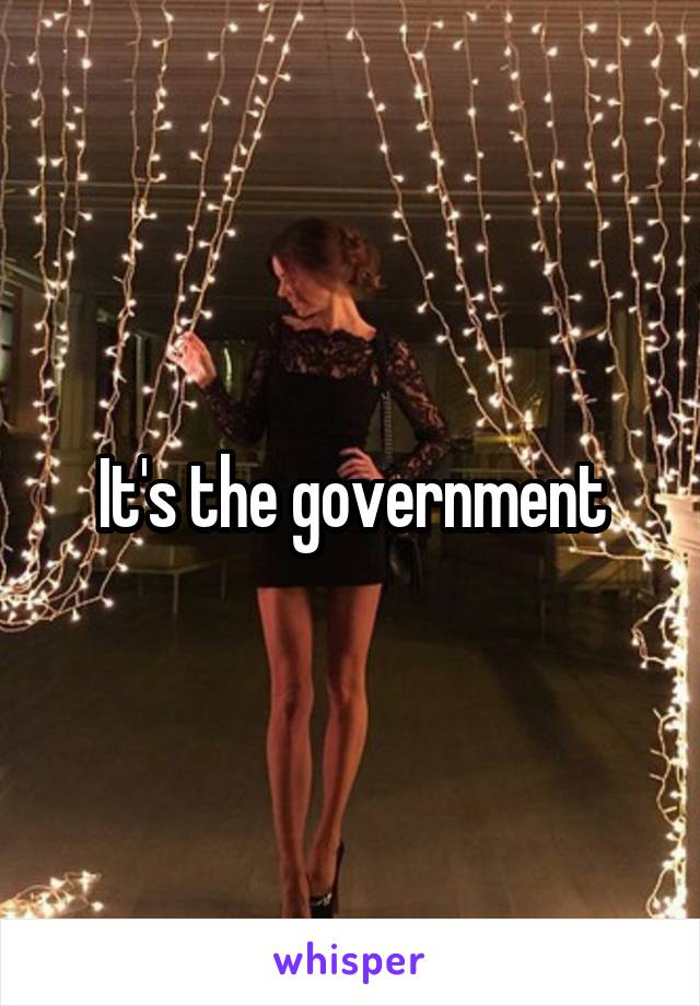 It's the government