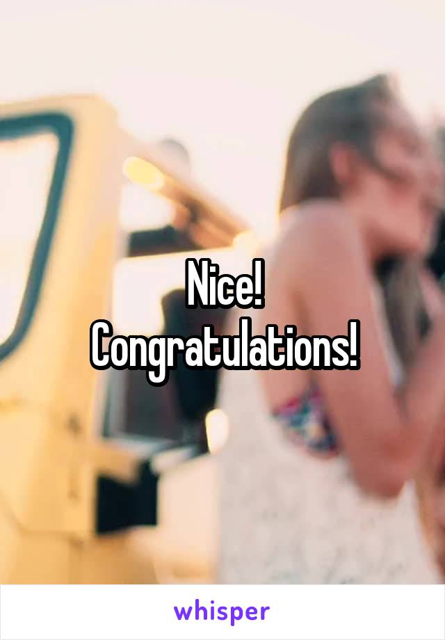 Nice!
Congratulations!