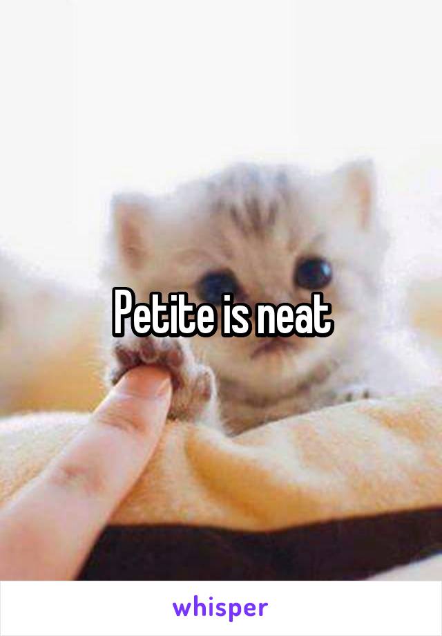 Petite is neat