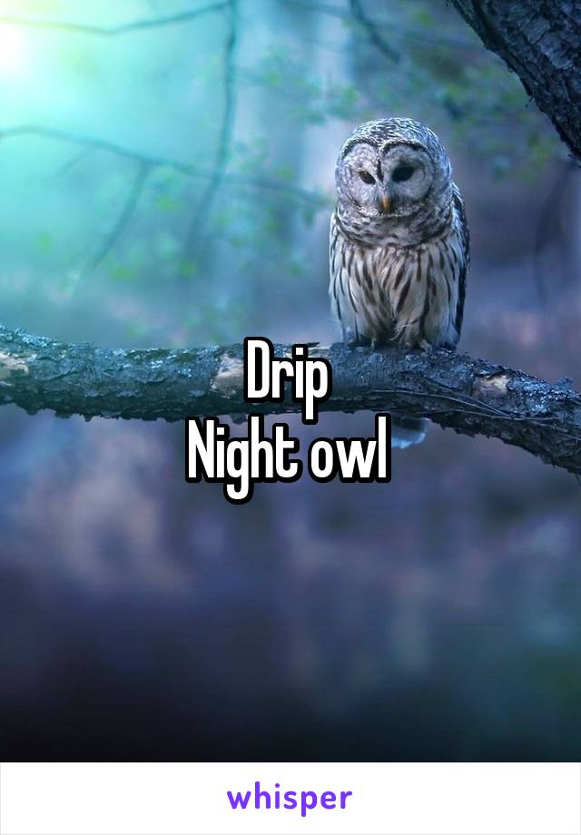 Drip 
Night owl 