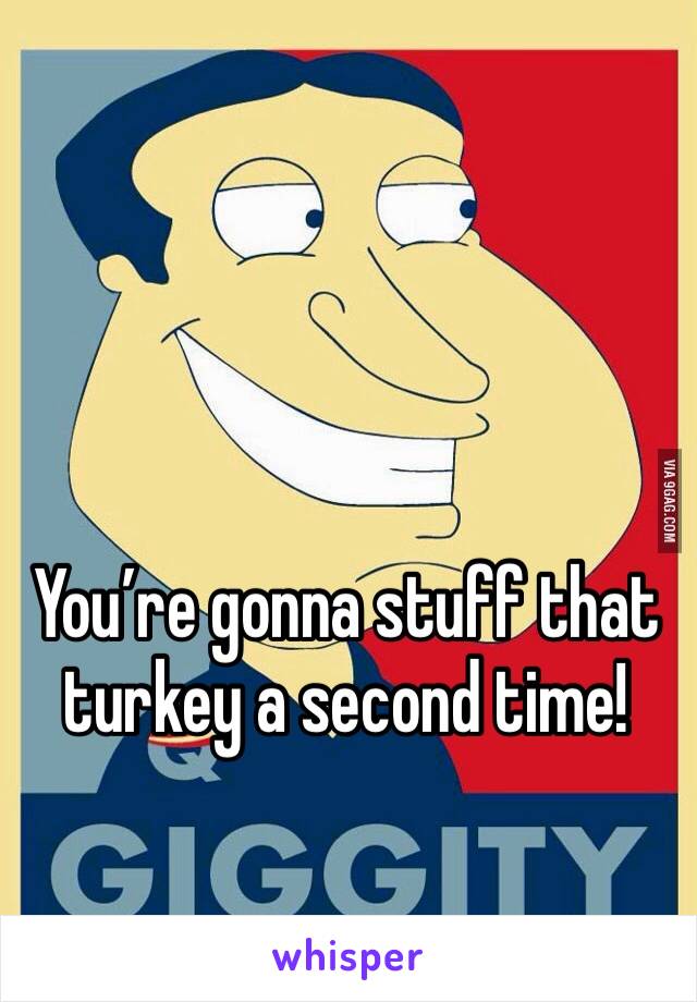 You’re gonna stuff that turkey a second time!